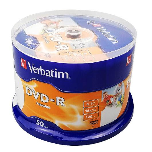 威宝 16X 4.7G DVD-R 可打印刻录光盘 50片/桶 单位：片  整筒销售